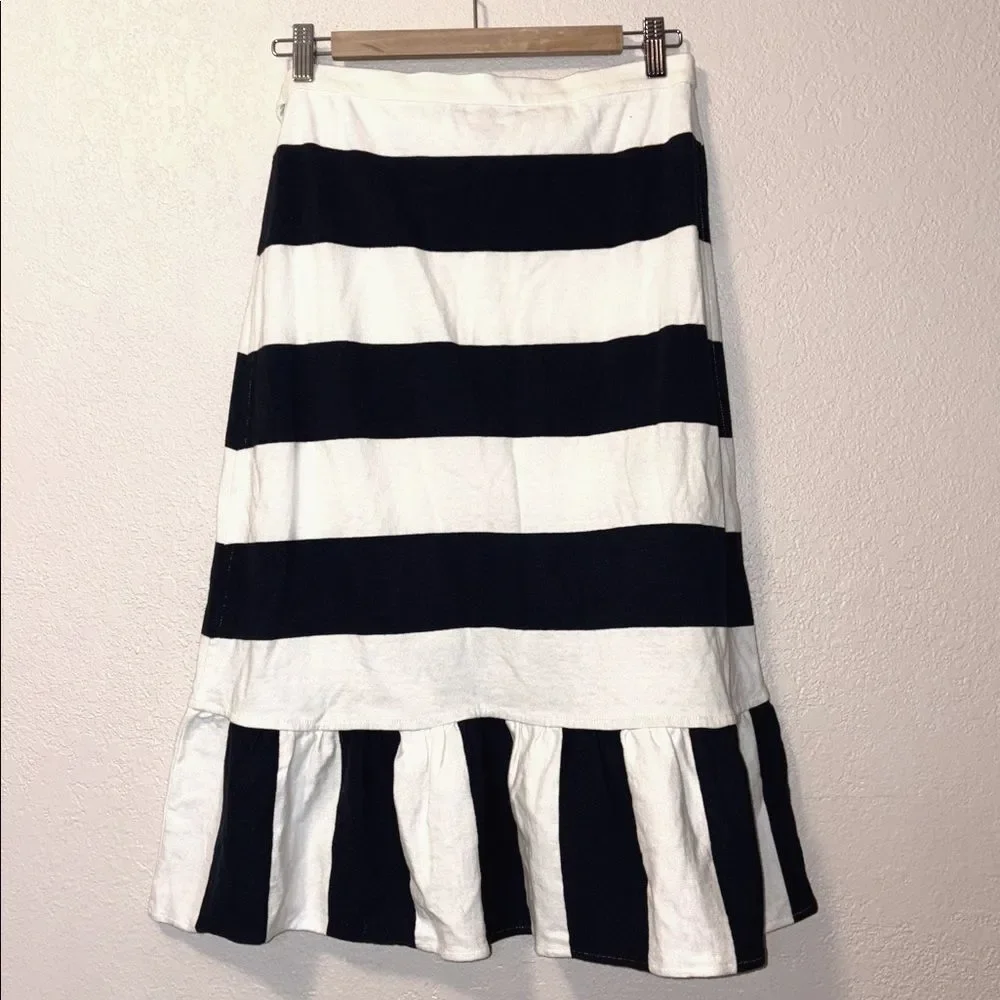 J. Crew Rugby Stripe Wrap Skirt Sz S